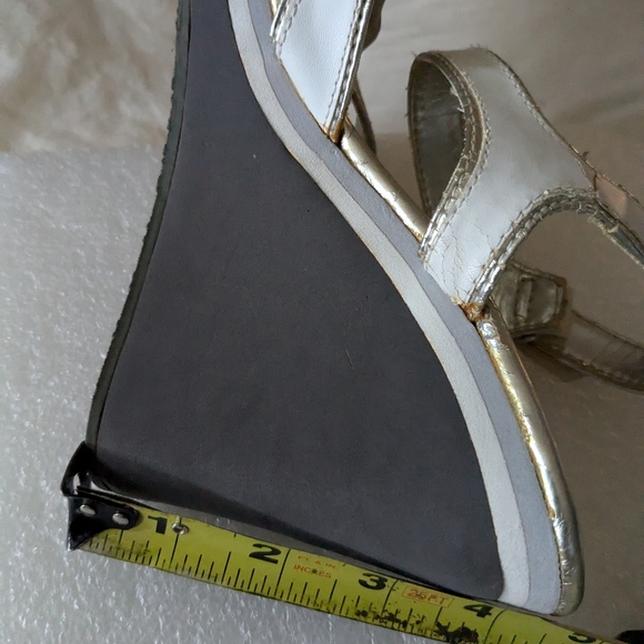 BEBE Sport White and Grey Platform Size 7 - Picture 13 of 13